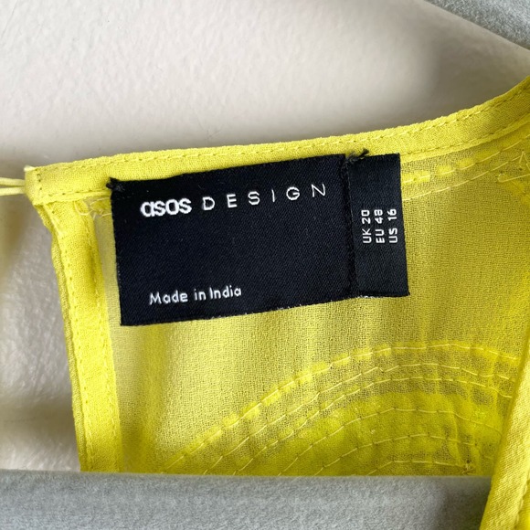 ASOS Curve Lime Green Mini Dress - Picture 4 of 16